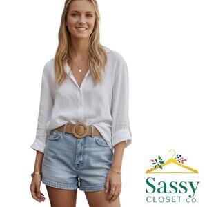 Tan Woven Belt Gold Ornate Buckle Adjustable 37.5” NWOT